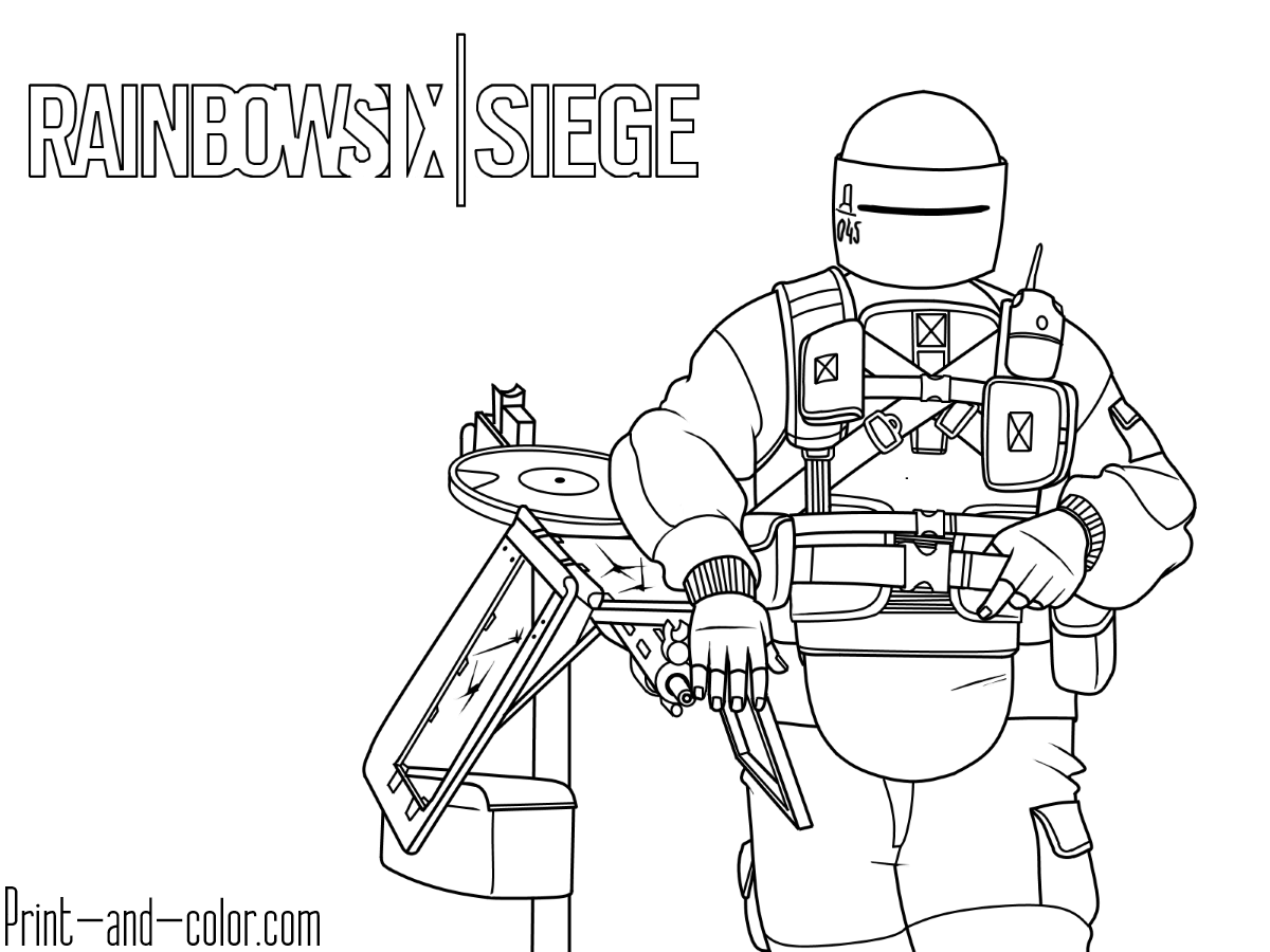 Rainbow Six Siege coloring pages | Print and Color.com