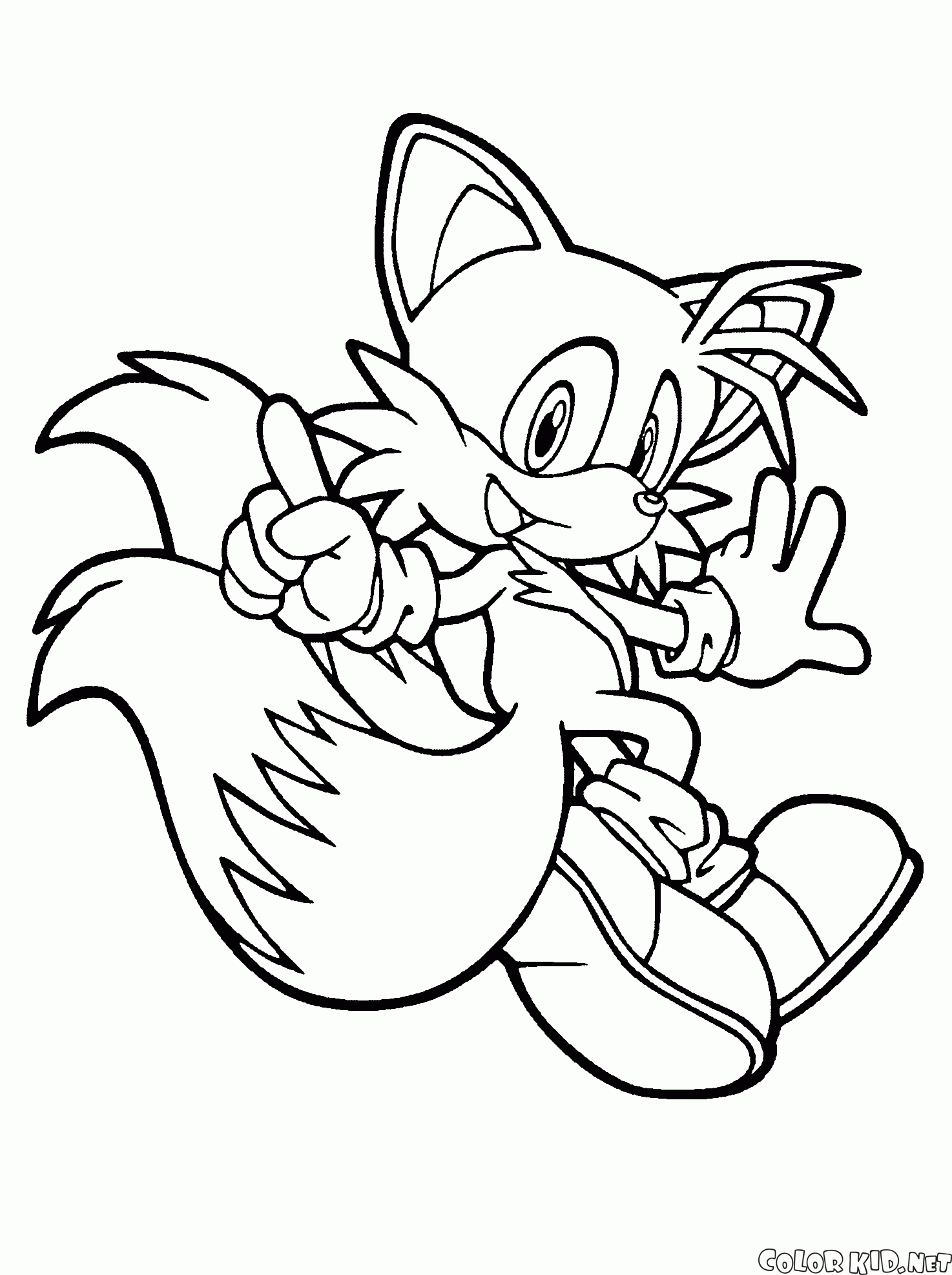 Sonic Tails Coloring Pages - Coloring Home