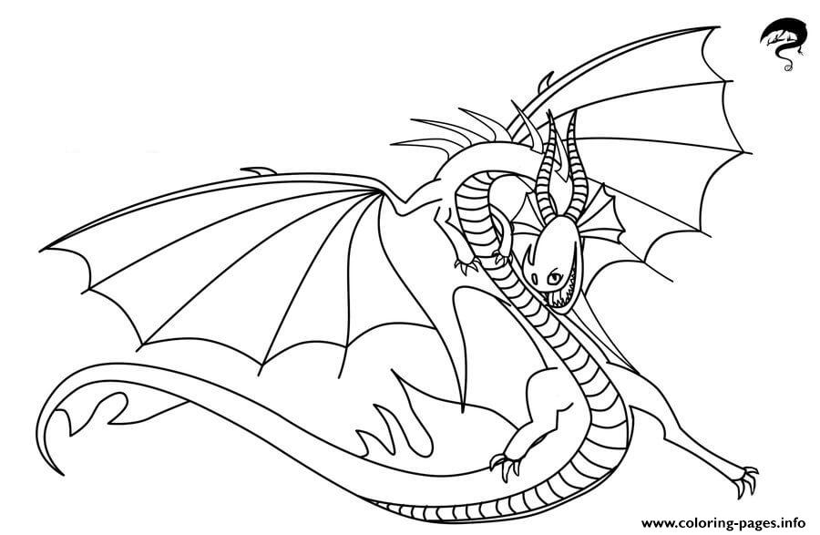 Death Song Dragon Coloring Pages Printable