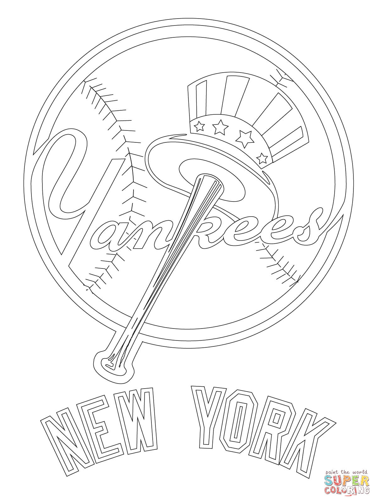 New York Yankees Coloring Page