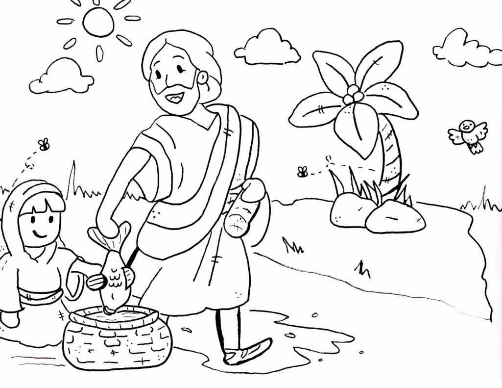 New Spring Bible Coloring Pages For Kids Free Printable Coloring ...