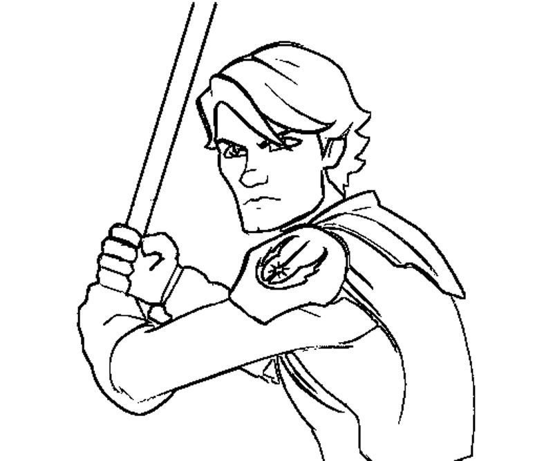 374 Simple Anakin Skywalker Coloring Page for Adult
