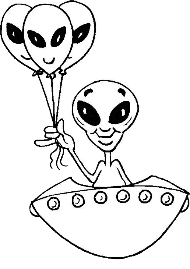 Coloring Page - Alien coloring pages 8