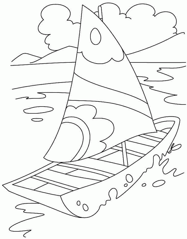 Printable Free Transportation Boat Colouring Pages For Little Kids 