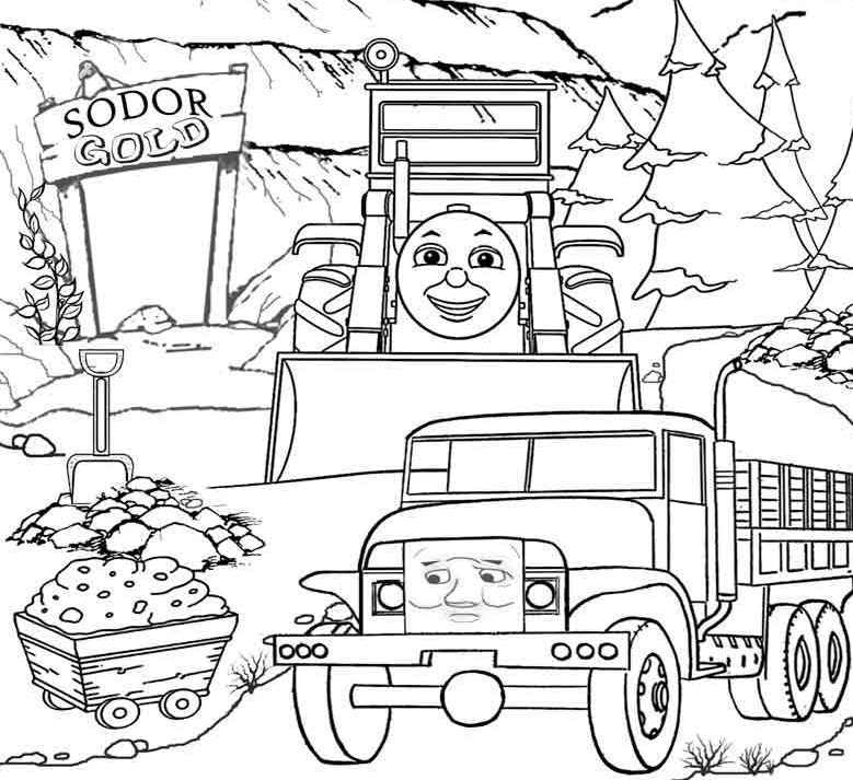 Thomas And Friends Sodor Gold Coloring For Kids |Thomas & Friends 