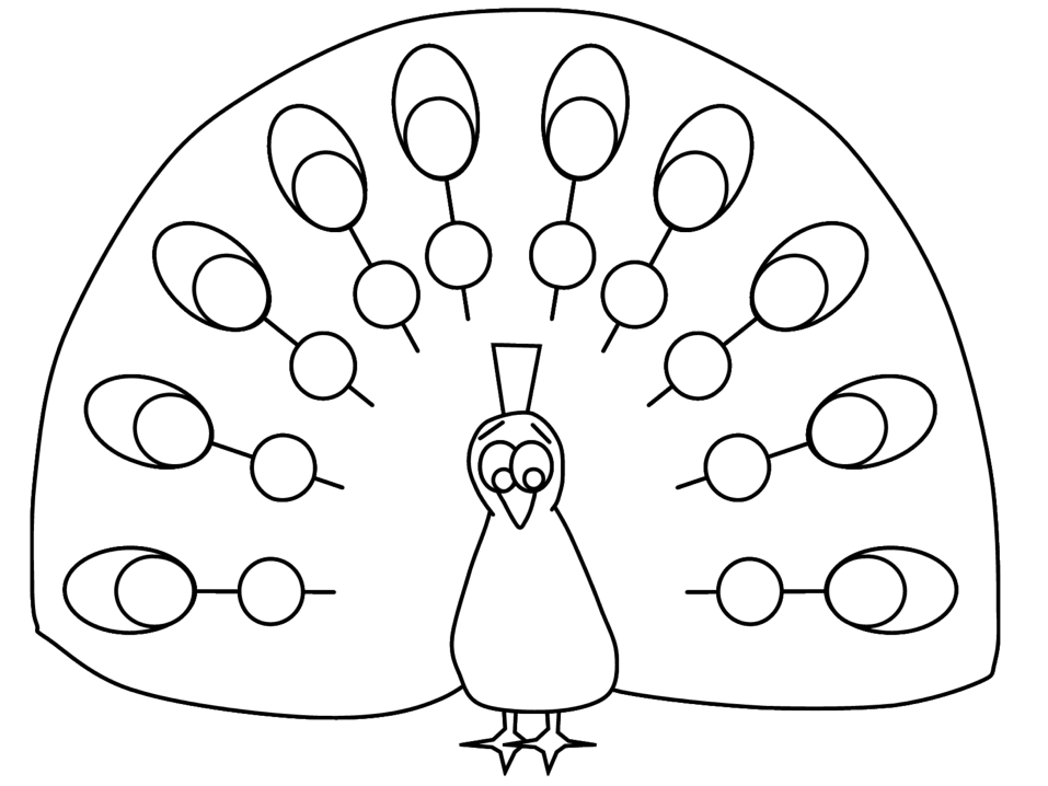 Birds Peacock2 Animals Coloring Pages & Coloring Book