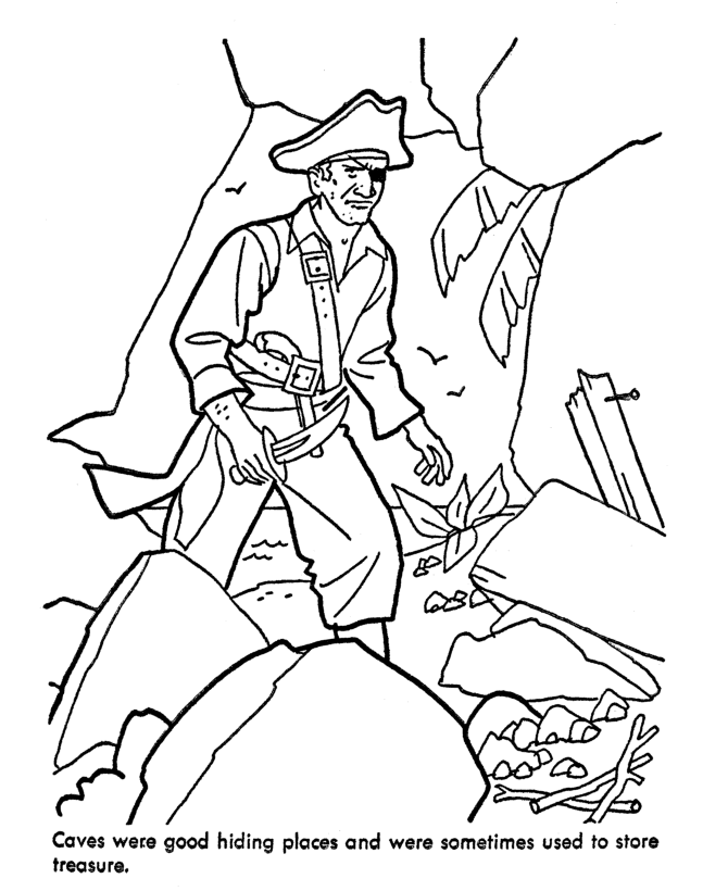 Bluebonkers: Caribbean Pirates of the Sea coloring pages - Pirate 
