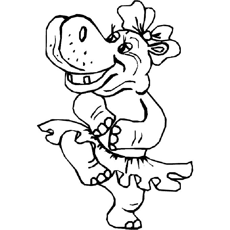 Hippo | Free Printable Coloring Pages