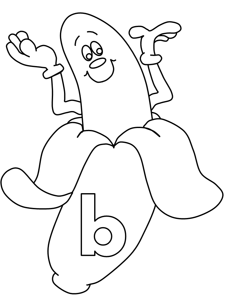 letter b coloring pages | Coloring Picture HD For Kids | Fransus 