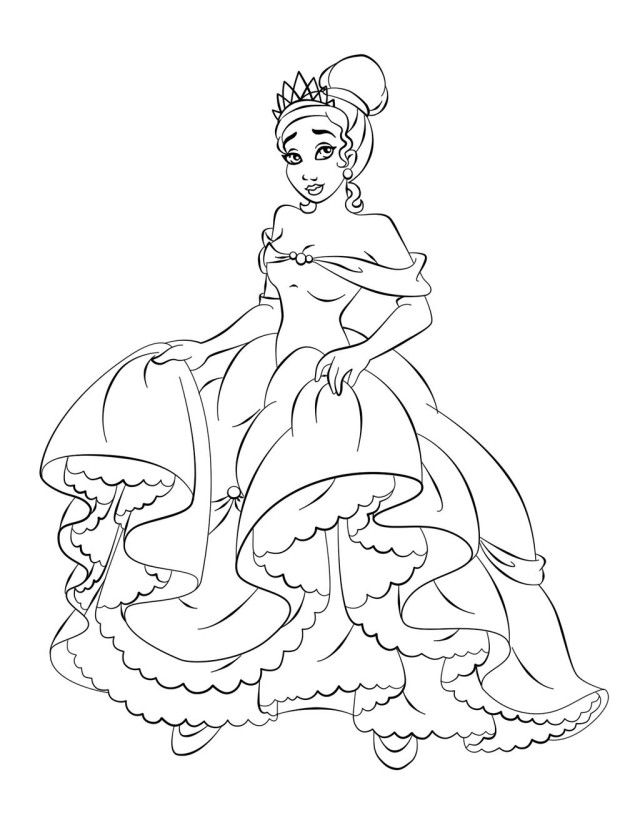 Printable Coloring Pages Princess And The Frog Get | Laptopezine.