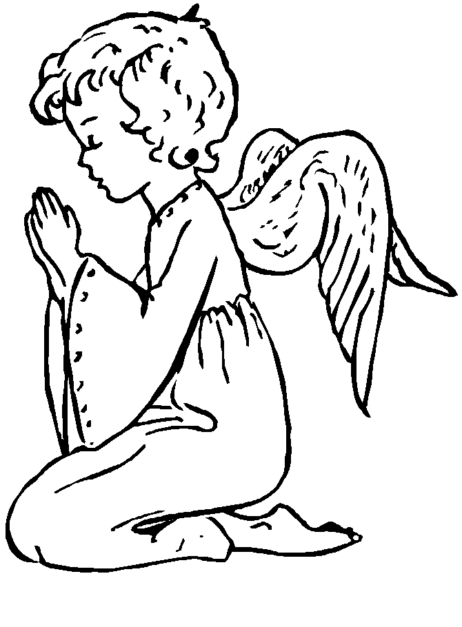 guardian angel coloring page catholic | The Coloring Pages