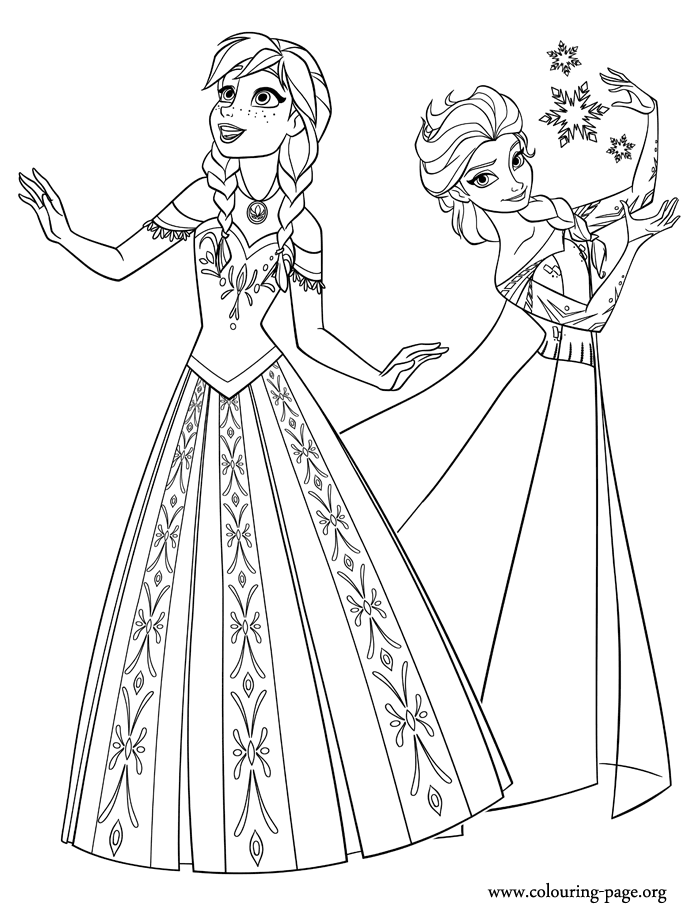 Download Frozen Anna Colouring Pages - Kids Colouring Pages