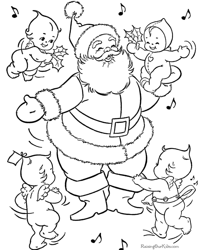 Santa Coloring Pages | Pencils-Pixels