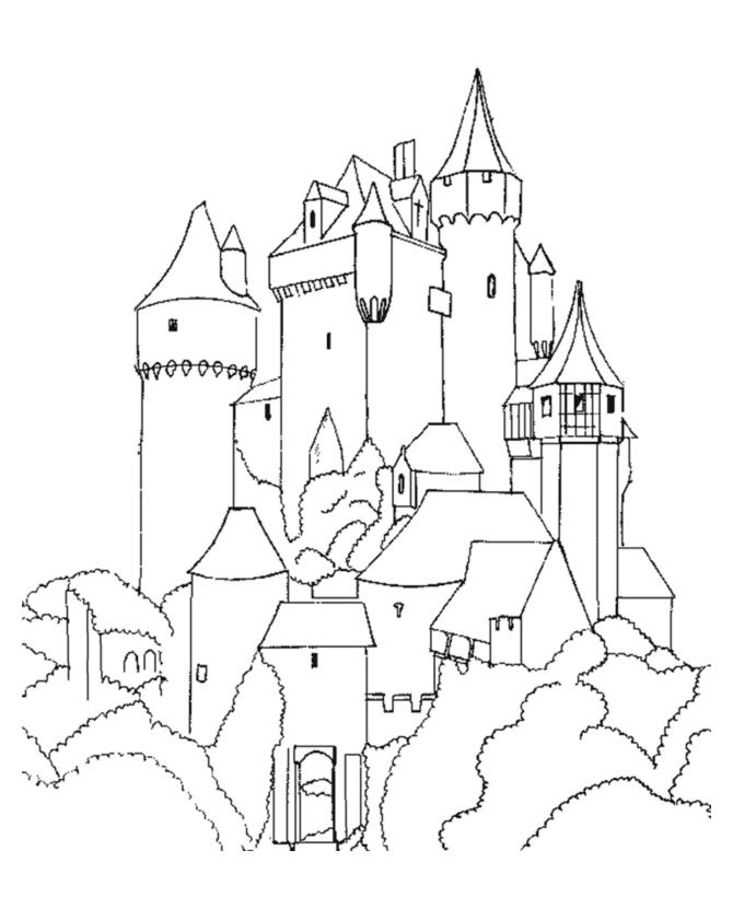 king's castle Colouring Pages