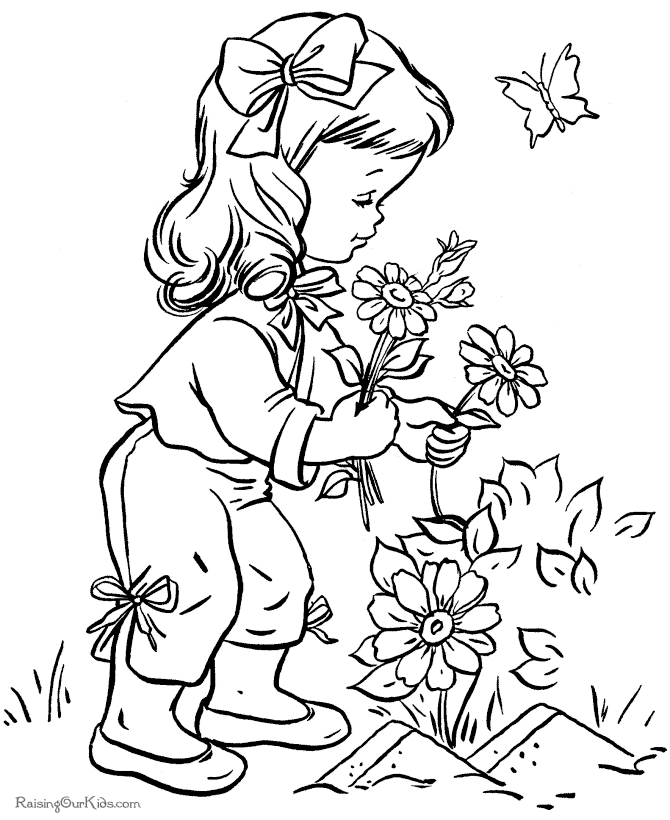 flowers printable coloring pages for kids | Coloring Pages