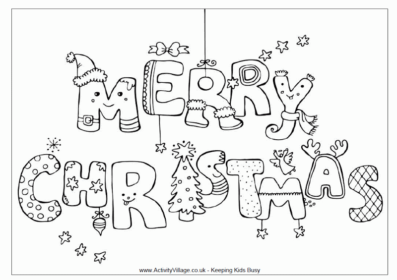 Printable Holiday Coloring Pages