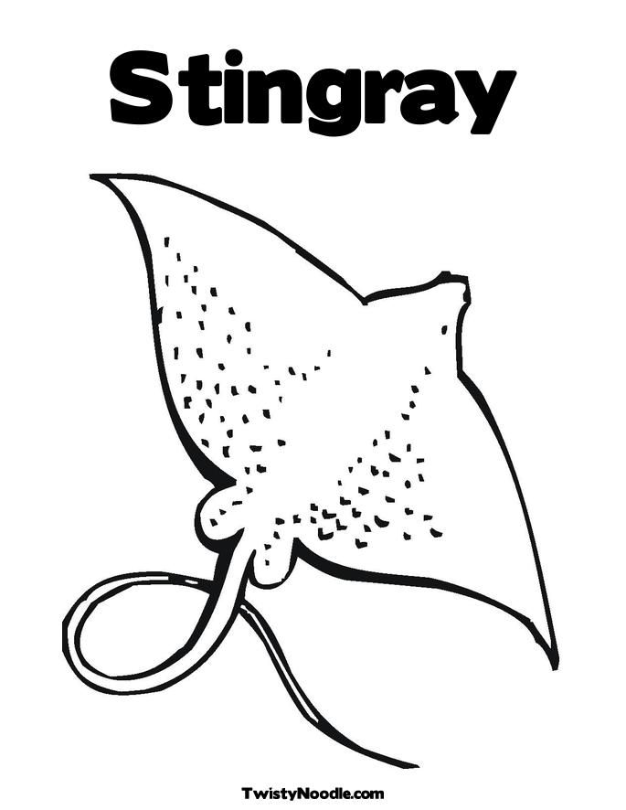 Stingray designs Colouring Pages (page 2)