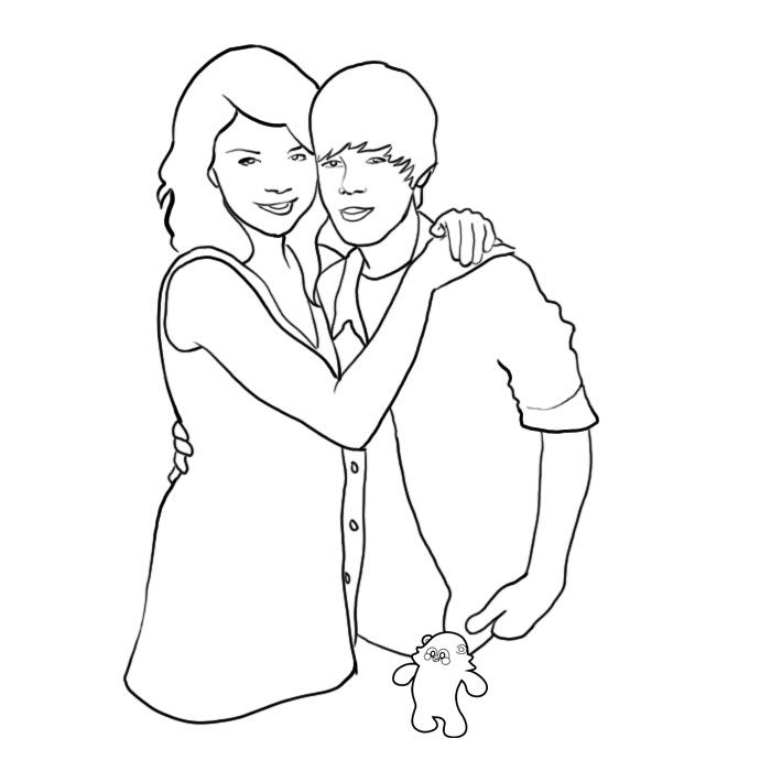 justin bieber color pages Colouring Pages