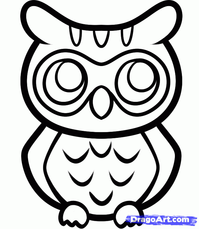 How Draw Cartoon Owl Step 4694597877893635jpg - Coloring Home