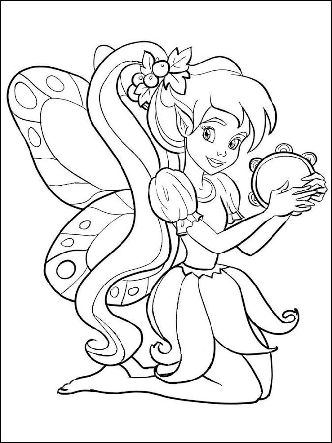 Download Fairy Outline - Coloring Home