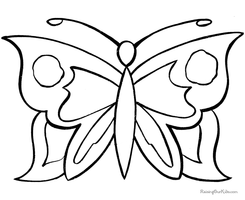 Cartoon Butterfly Coloring Pages: Butterfly Coloring Pages