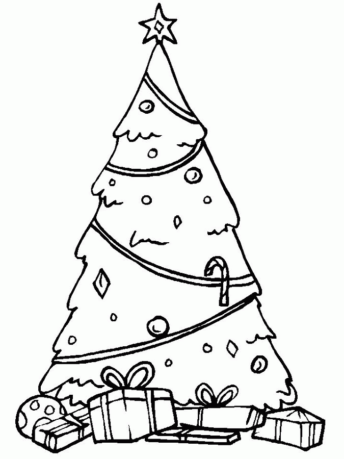 Download Free Christmas Tree Colouring Pages For Kids Or Print 