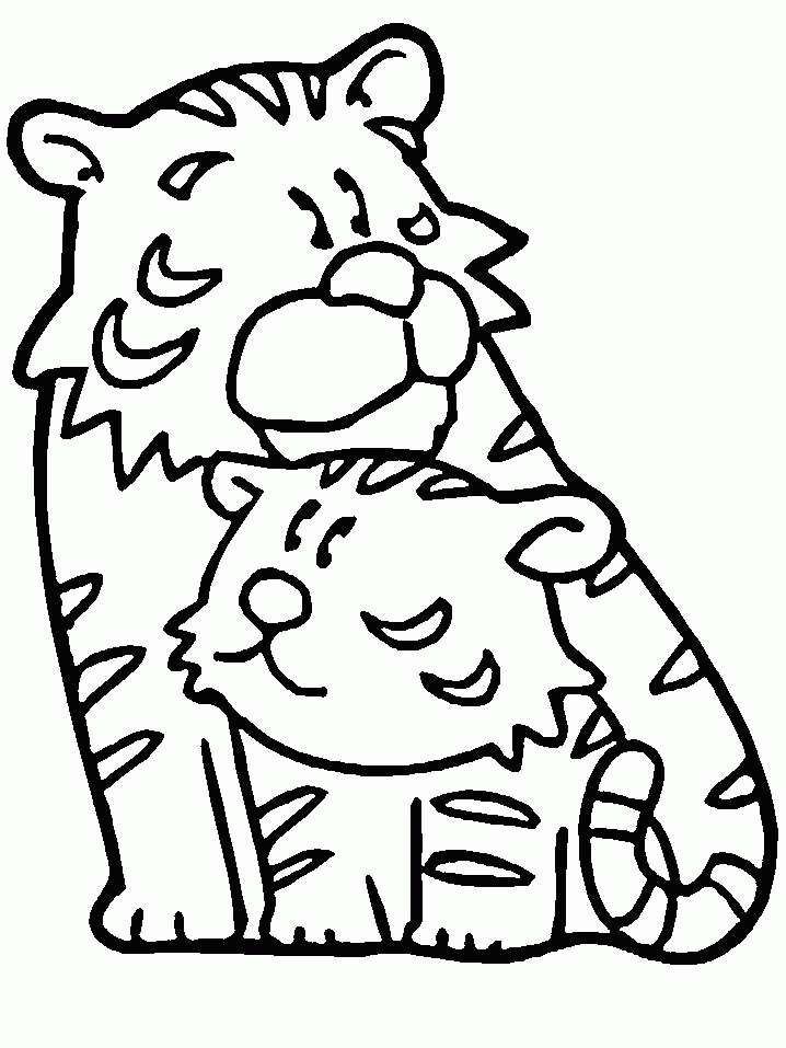 Coloring Page - Tiger animal coloring pages 12
