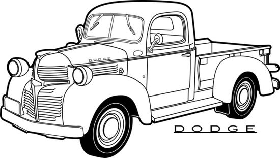 17 Truck coloring pages ideas | truck coloring pages, vintage trucks, old  pickup trucks