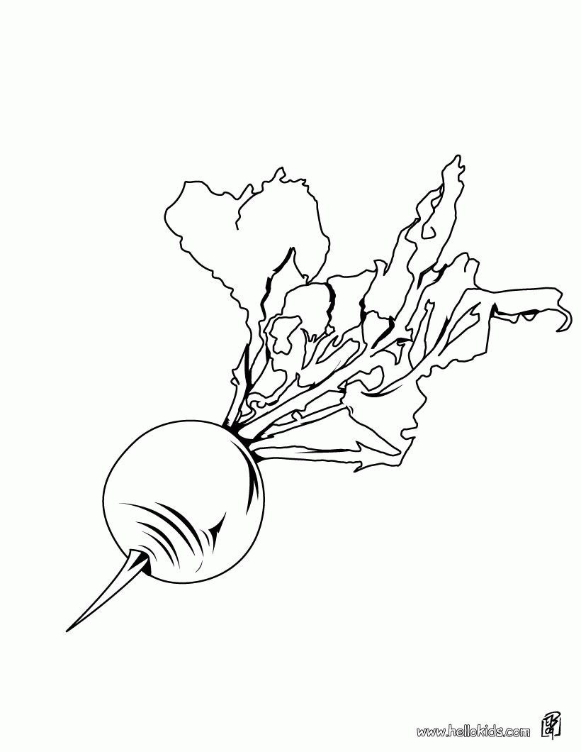VEGETABLE coloring pages - Red pepper