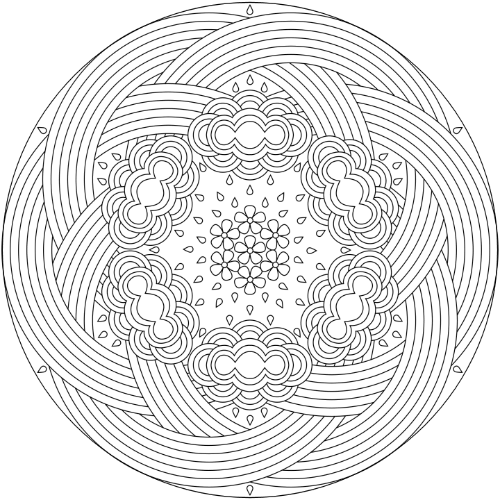 Big Mandala Coloring Pages - Coloring Pages For All Ages