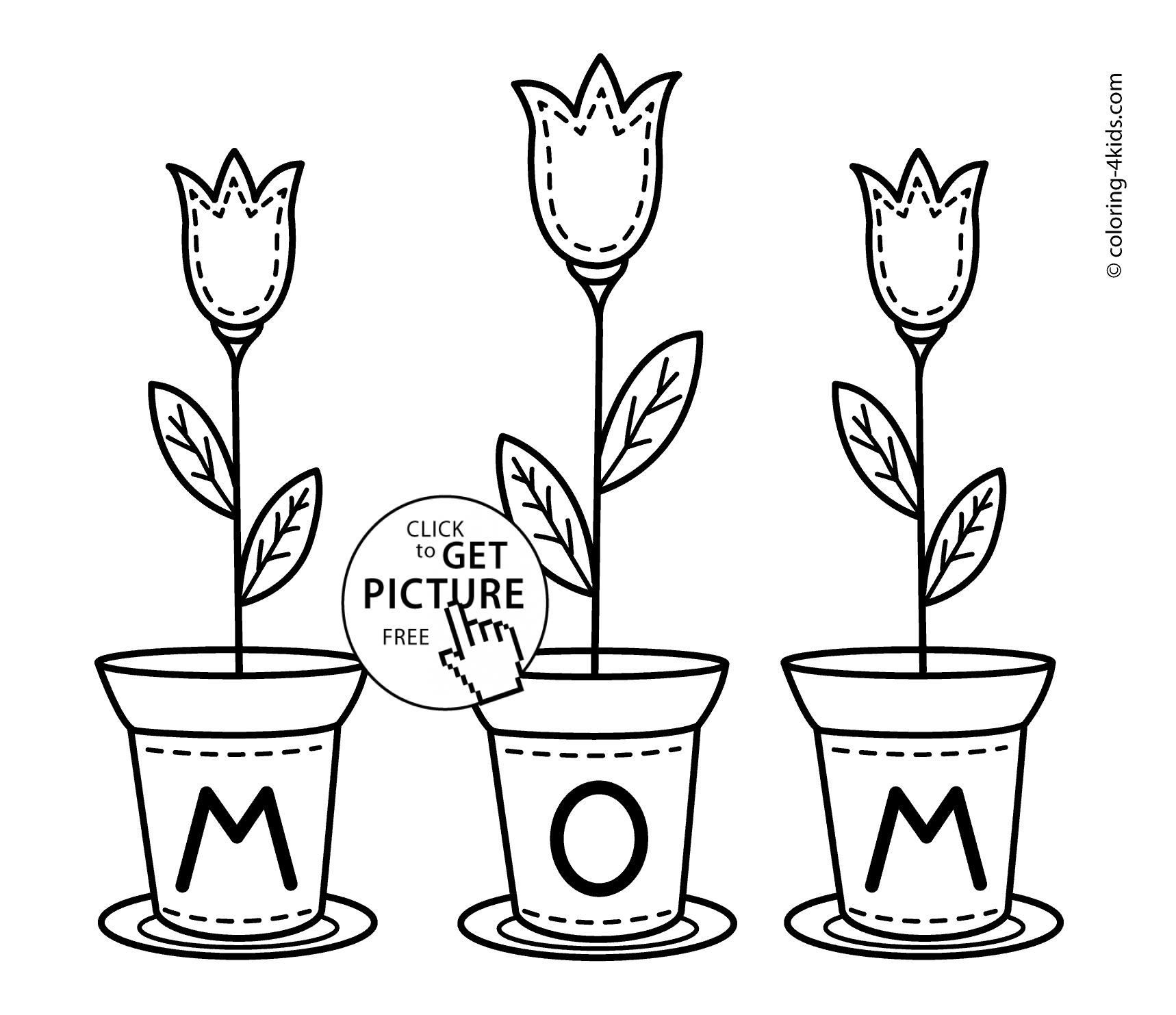 Happy Birthday Mom Pictures To Color - Coloring Pages for Kids and ...