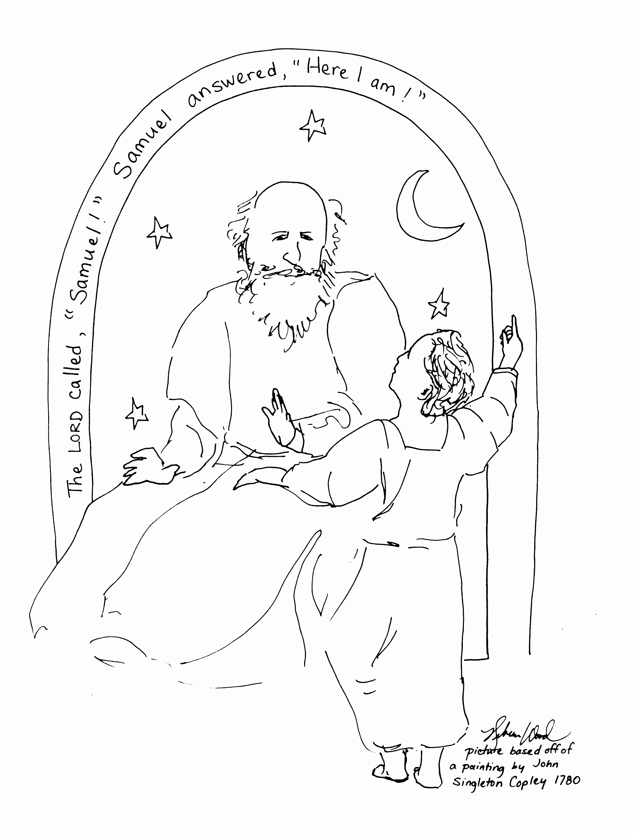 939 Simple Samuel Coloring Pages 