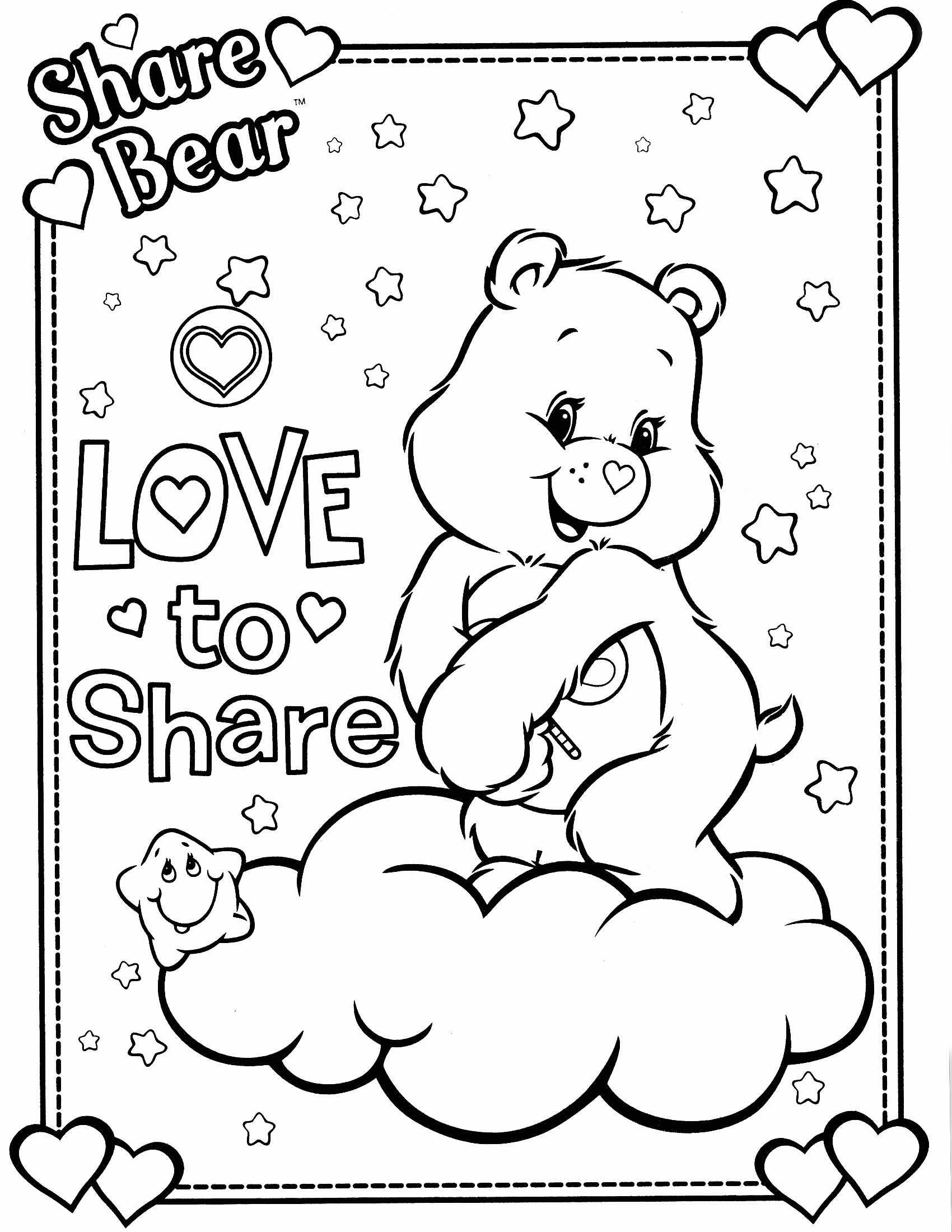 Care Bears Coloring Pages Halloween   Coloring Pages For All Ages ...