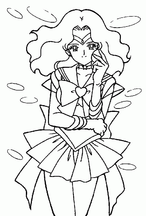 SAILOR SATURN COLORING PAGE - Coloring Home
