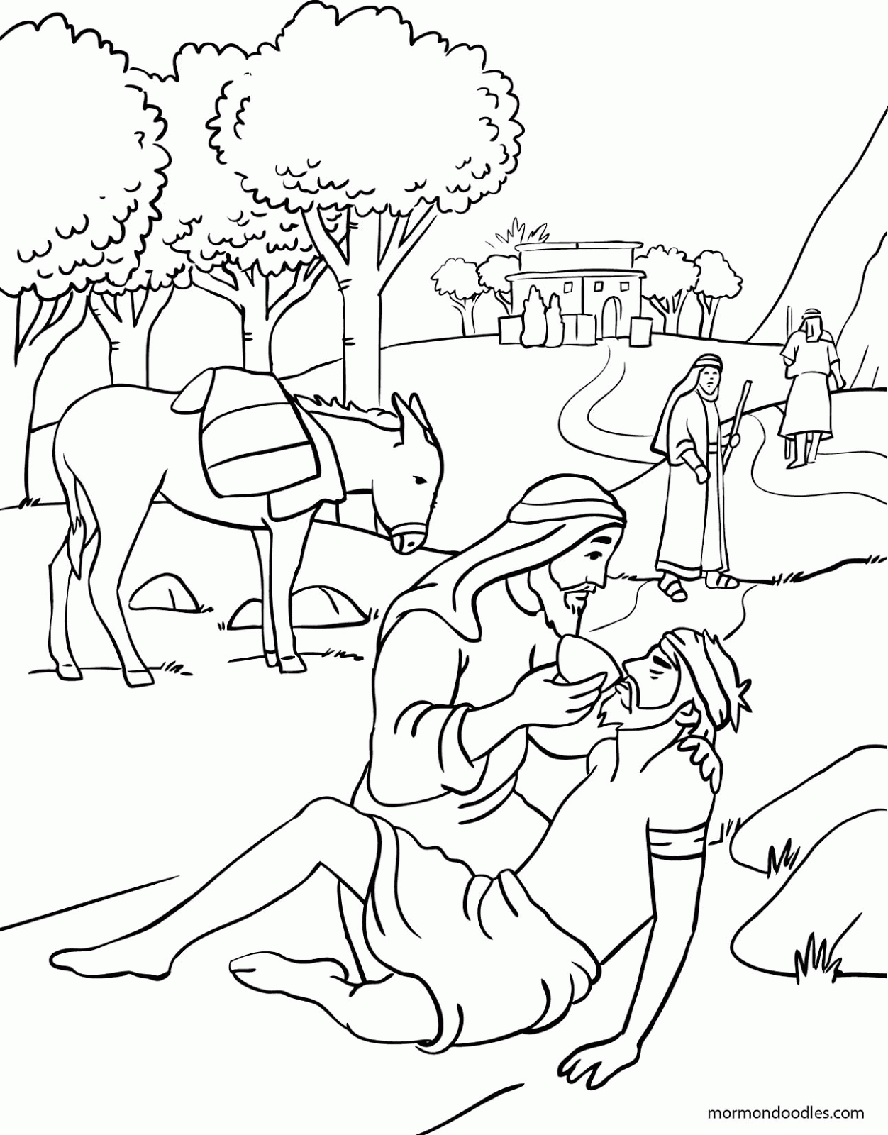 Good Samaritan Coloring Pages For Kids Coloring Home