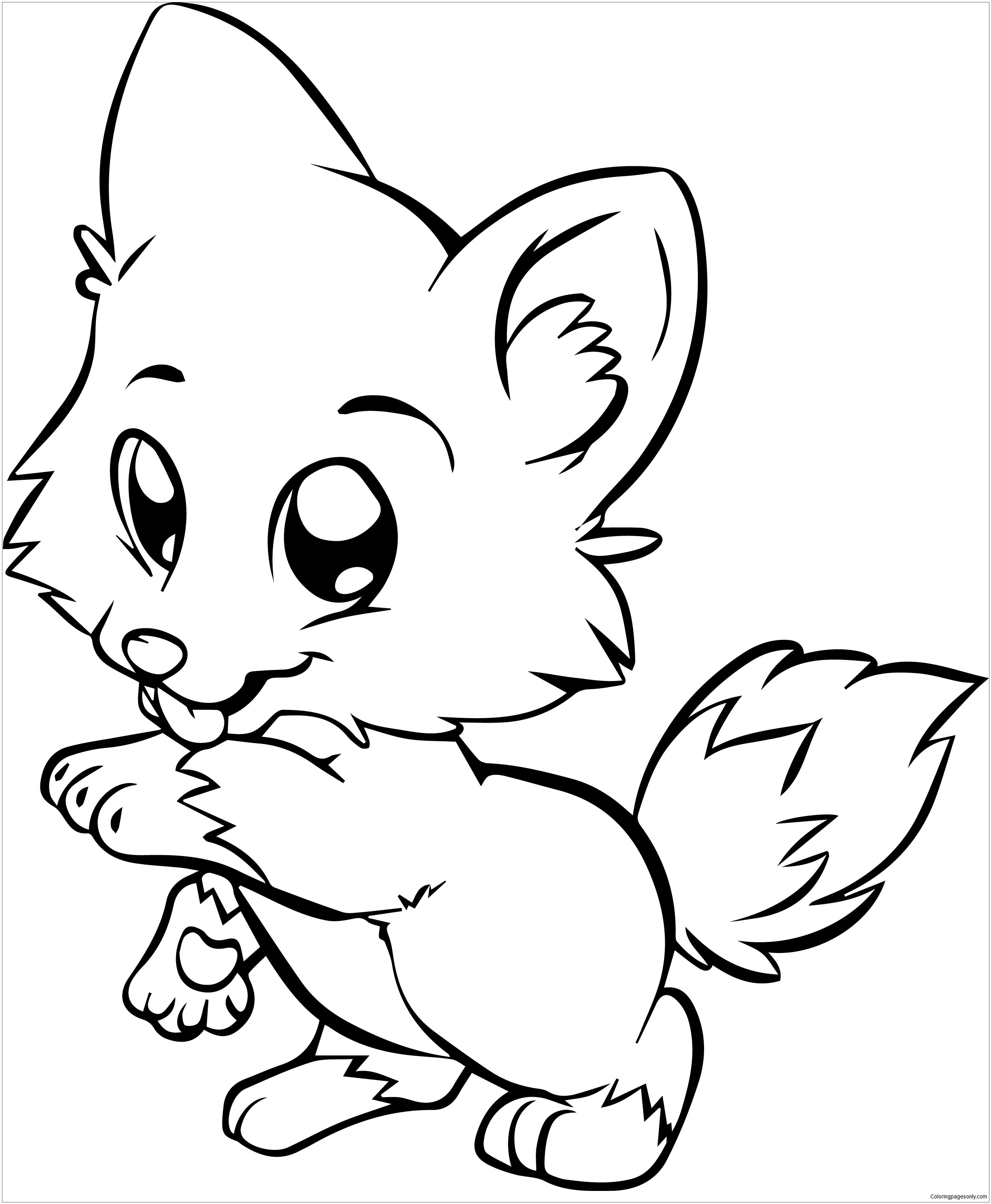 Baby Dog Coloring Page - Free Coloring Pages Online