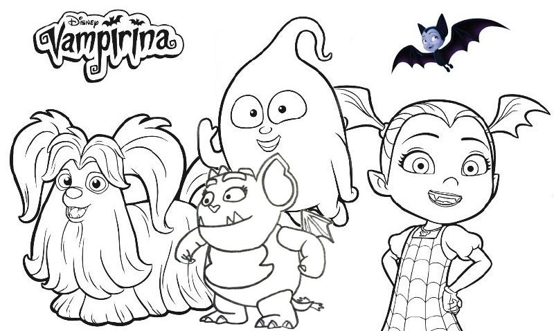 Disney Vampirina Coloring Page Collection | Baby coloring pages ...