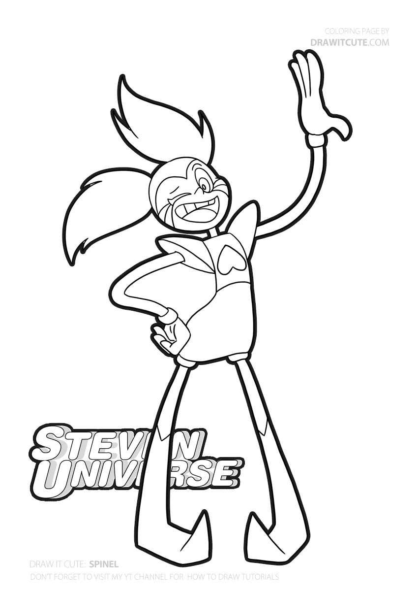 How to draw Spinel Wink | Steven Universe - Draw it cute