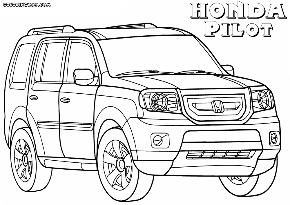 Honda coloring pages | Coloring pages to download and print
