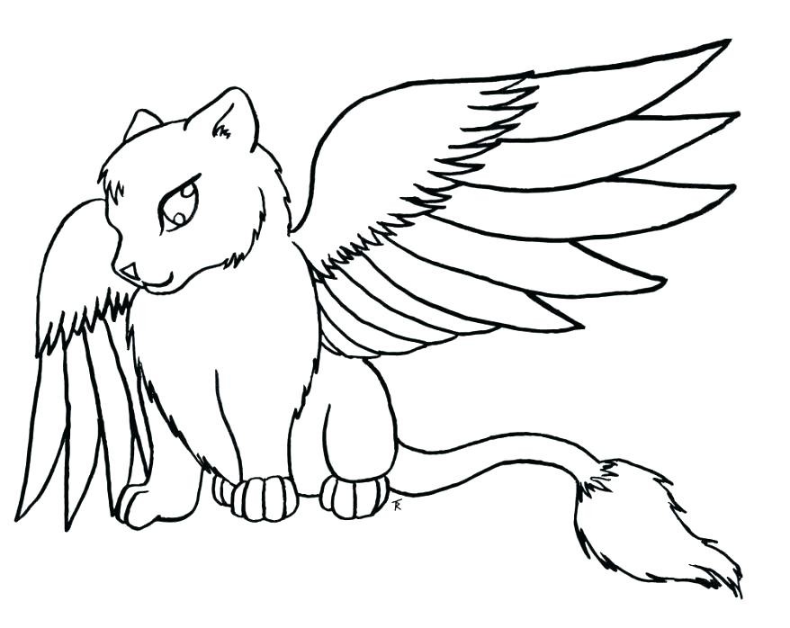 Baby Cat Printable Coloring Pages - znatok.biz