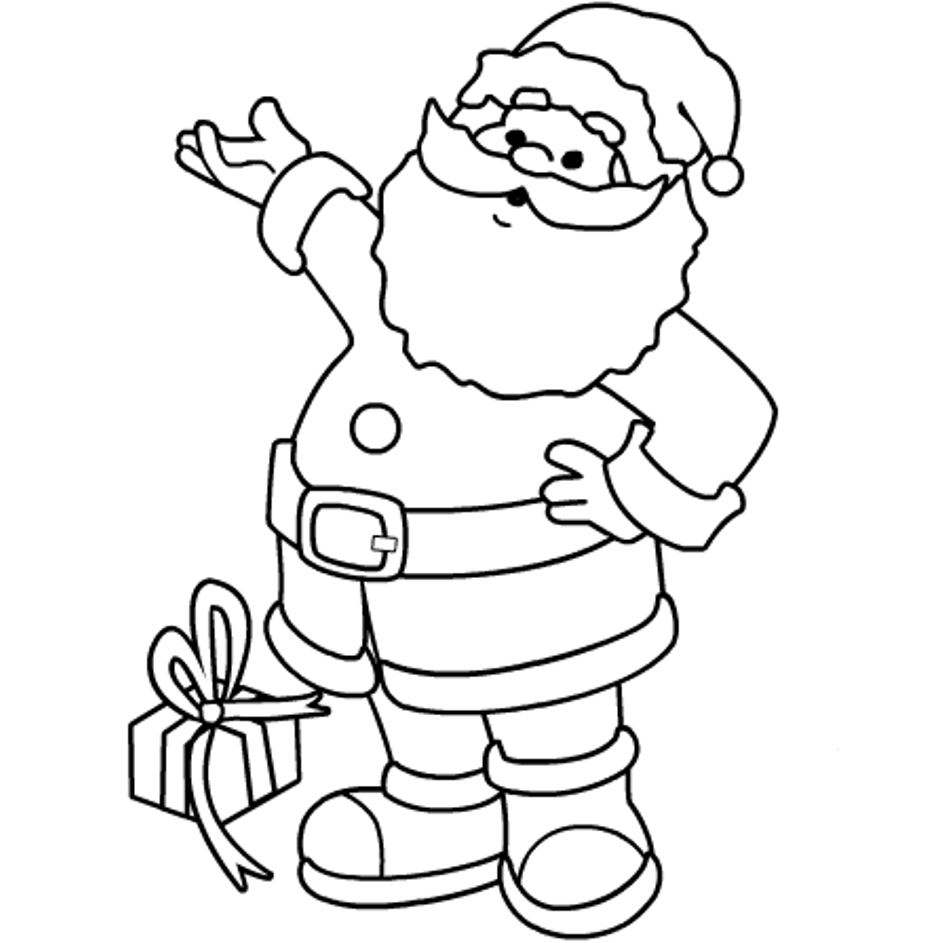 Happy Santa Claus Coloring Pages | Christmas Coloring pages of ...