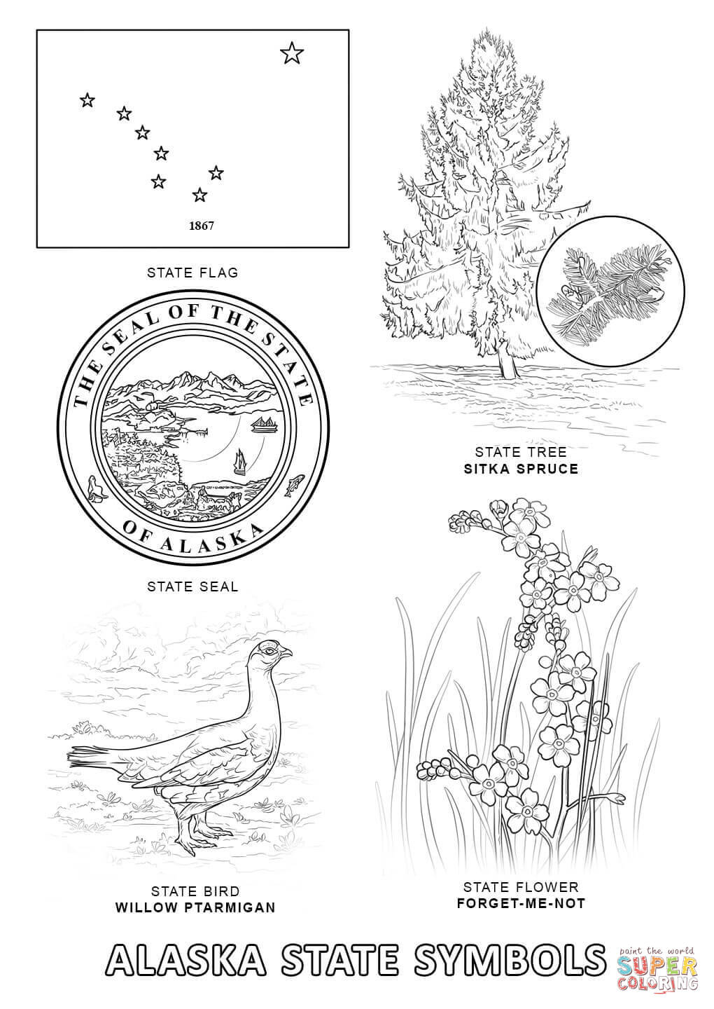 Free Alaska Coloring Pages - Coloring Home