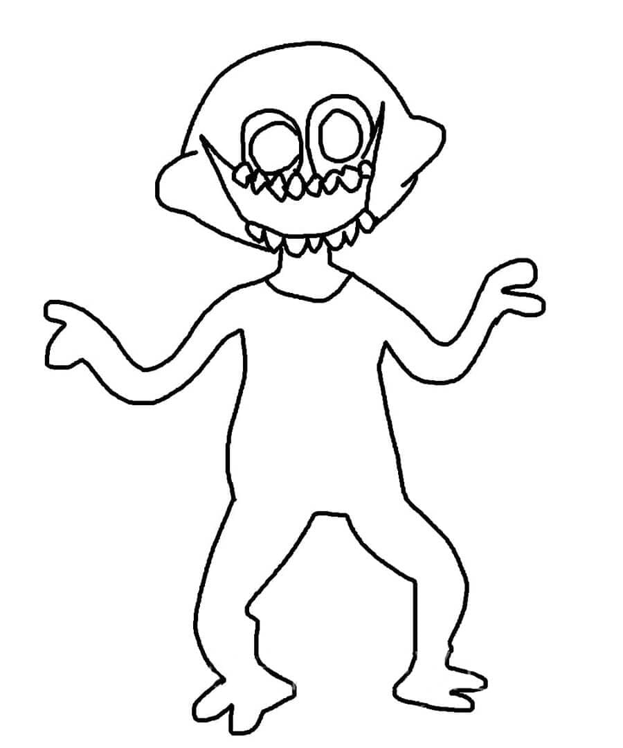 fnf dancing coloring page