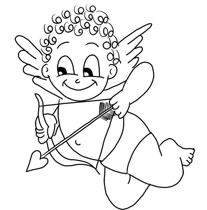 Cupid Coloring Pages | 360ColoringPages