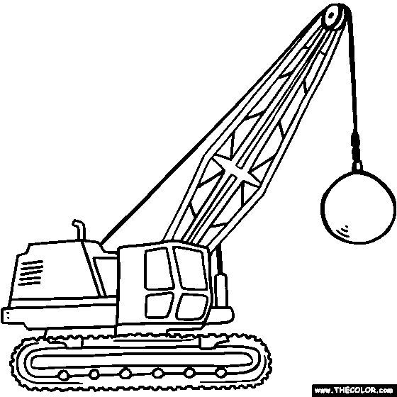 Crane Truck Coloring Pages - Coloring Home
