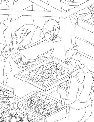 Marketplace Posters: Illustrated Scenes from World Markets | Illustration, Coloring  pages, Poster
