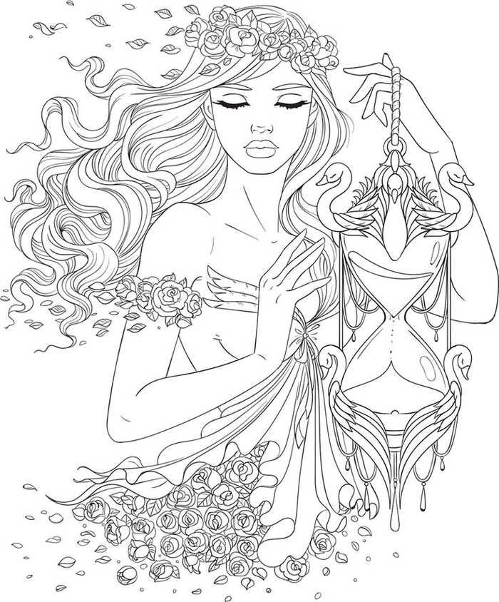 Teen Girl Coloring Pages   Coloring Home