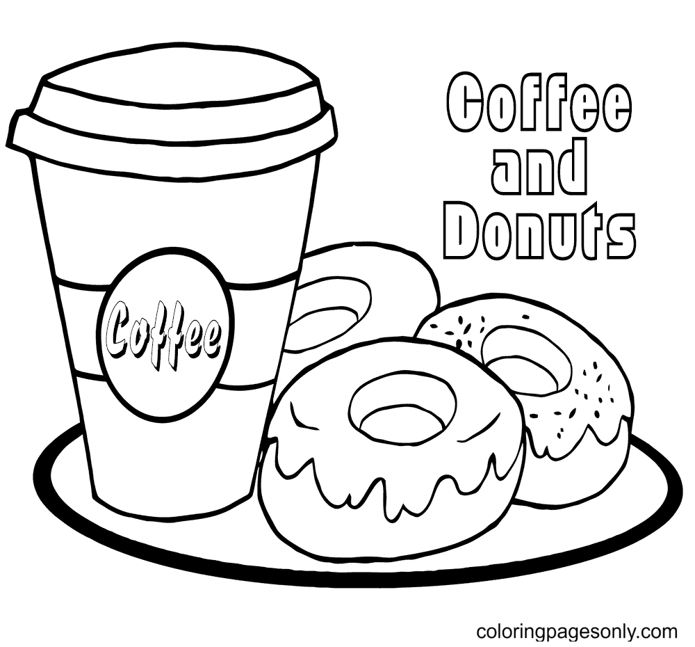 Coffee Cup Coloring Pages - Coloring Home