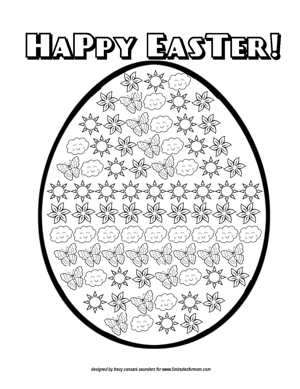 Free Easter Printables for Kids - Coloring Sheets and Crosswords - 5  Minutes for Mom