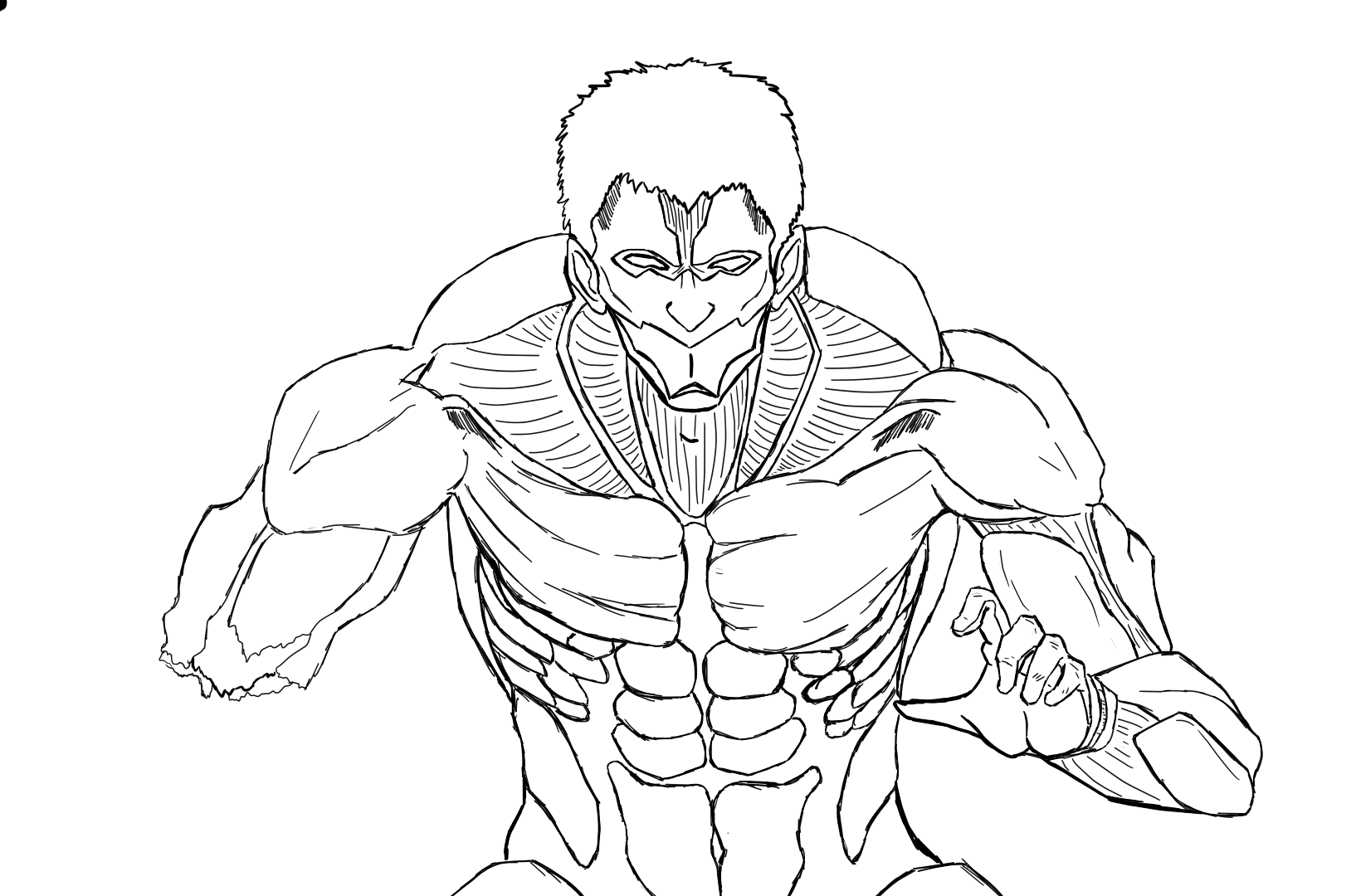 Blank Armored Titan drawing for coloring and editing. - Album on Imgur